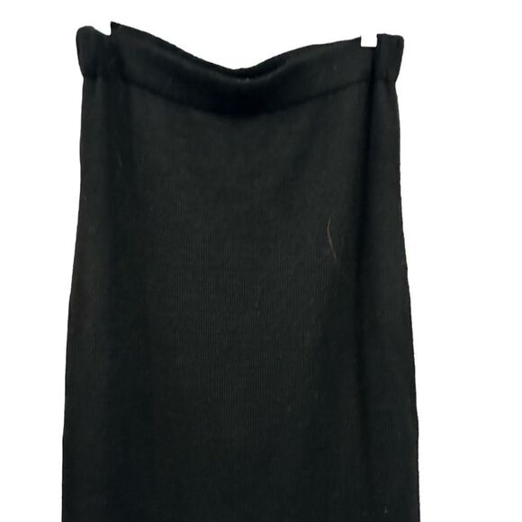 Caamano 100% alpaca maxi skirt, black with burgundy print along the bottom large - Picture 4 of 8